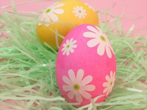 Decoração de ovos para a Páscoa